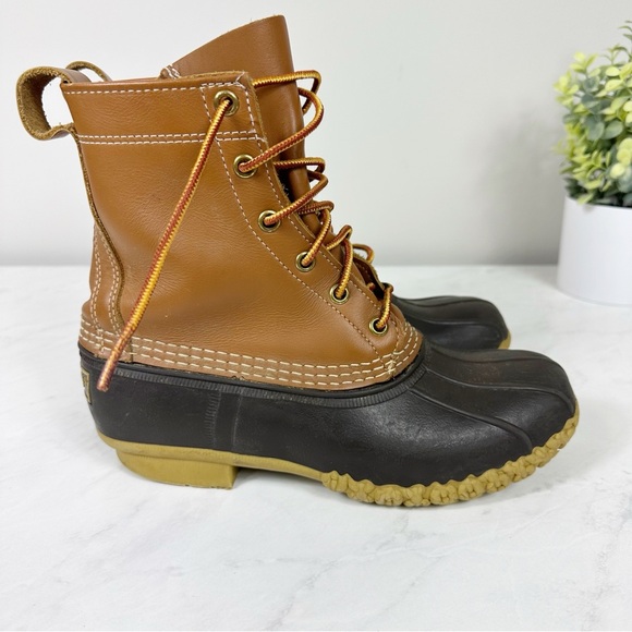 L.L. Bean Bean Boots 8” Unlined Sz 7 - Picture 4 of 16